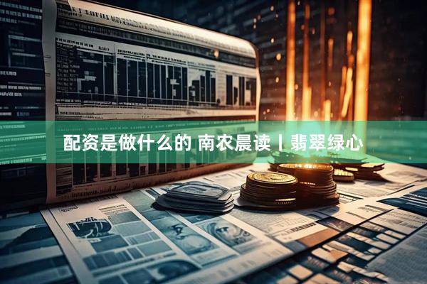 配资是做什么的 南农晨读丨翡翠绿心
